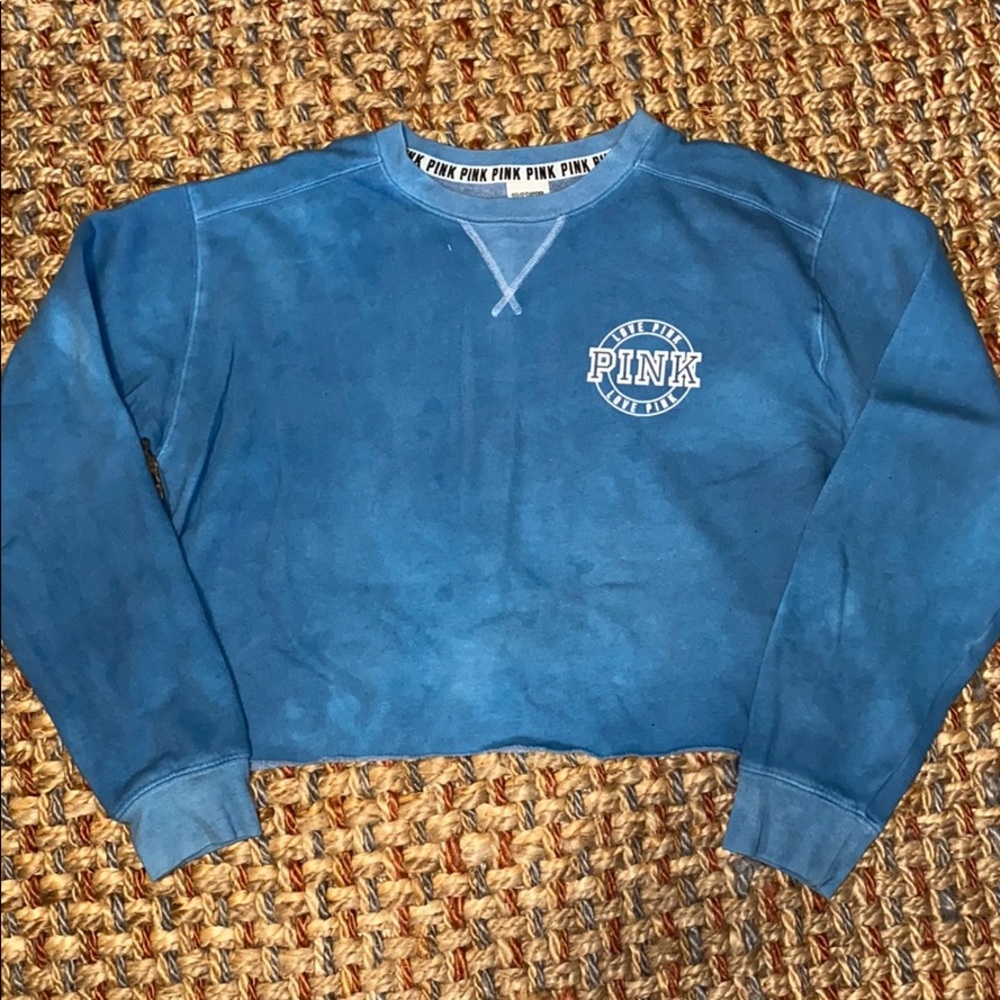 Pink Cropped Crewneck